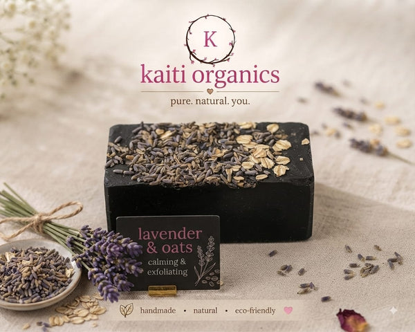 Charcoal Lavendar and Oats Soothing Soap